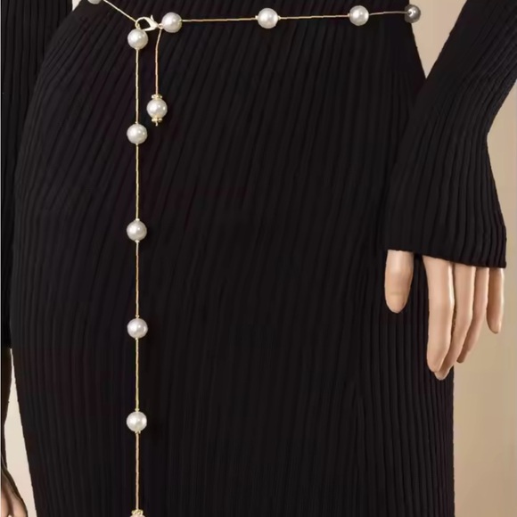 Accessories - Pearl Decor Chain Belt